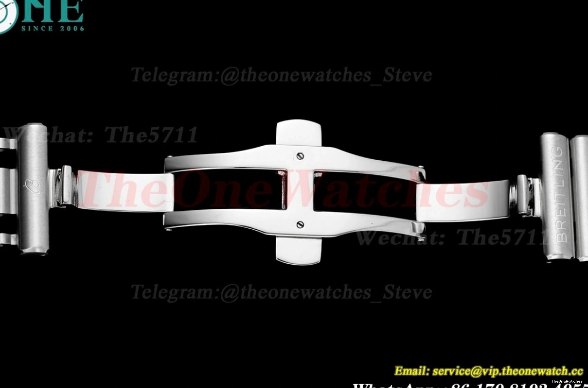 SS Stk 42MM SS Chronomat A7750 TF Green B01 0129